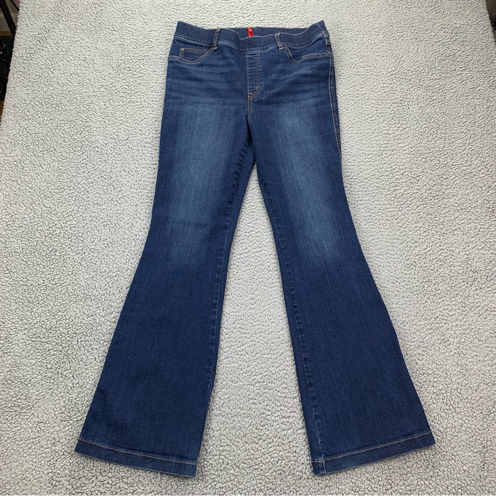 SPANX Dark Blue Bootcut Pull-on Jeans